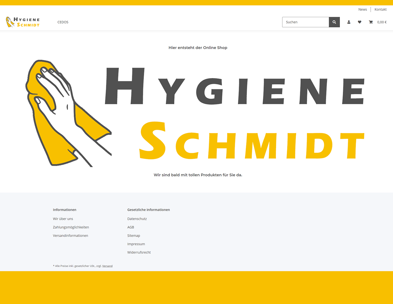 Hygiene Schmidt Online Shop